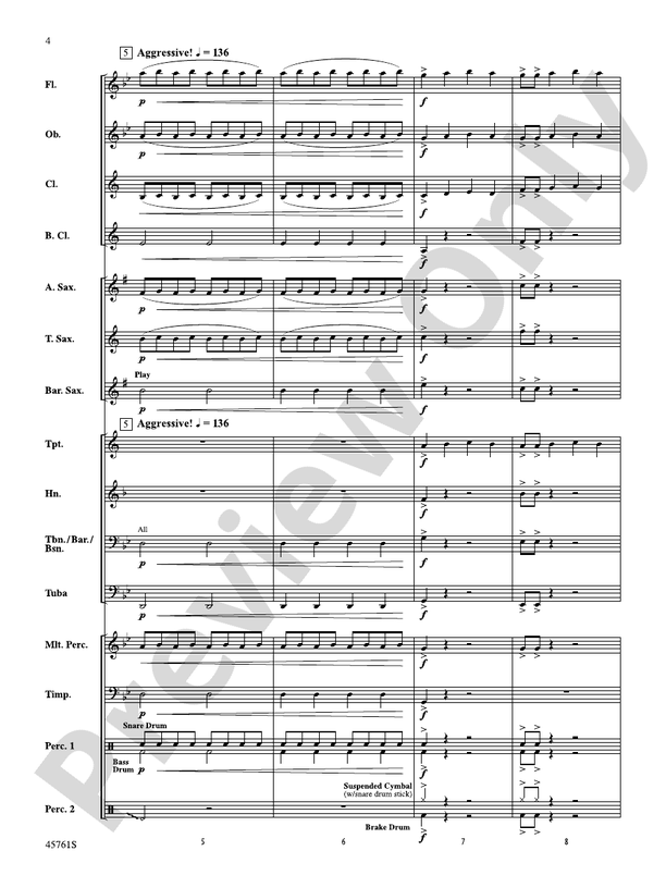 Battle of the Primes - Concert Band Conductor Score & Parts (Digital Download)