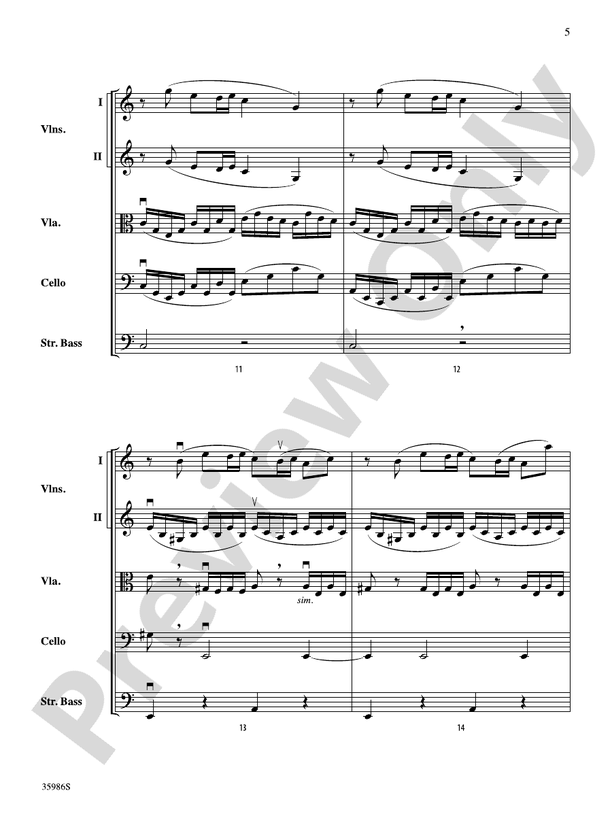 Hebrides Overture – String Orchestra Conductor Score & Parts (Digital Download)