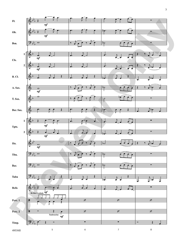 Boogie in the Bandroom - Concert Band Conductor Score & Parts (Digital Download)