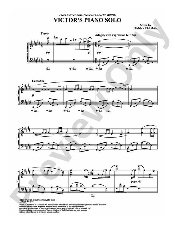 Victor's Piano Solo - Piano (Digital Download)