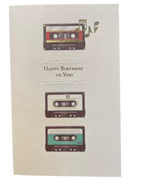 Greeting Card Happy Birthday to You Cassettes