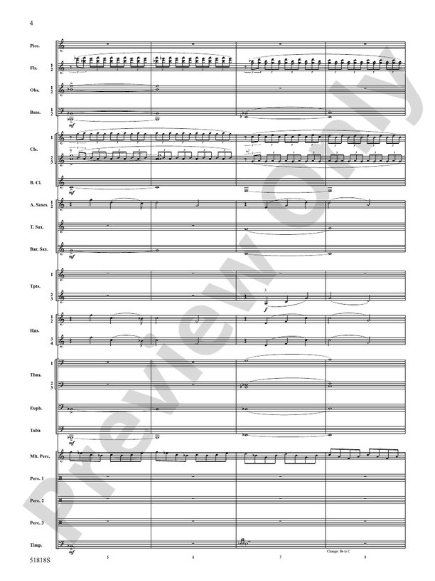 Champions of the Sky - Concert Band Conductor Score & Parts(Digital Download)