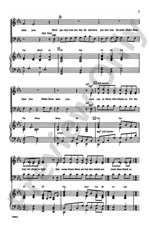 Make Them Hear You (from Ragtime The Musical™) – SAB Choral Octavo (Digital Download)