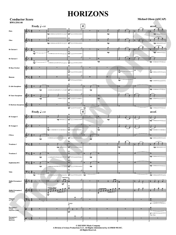Hot N Cold - Concert Band Conductor Score & Parts (Digital Download)