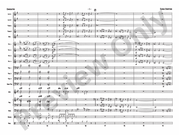 Cuban Overture - Jazz Ensemble Conductor Score & Parts(Digital Download)