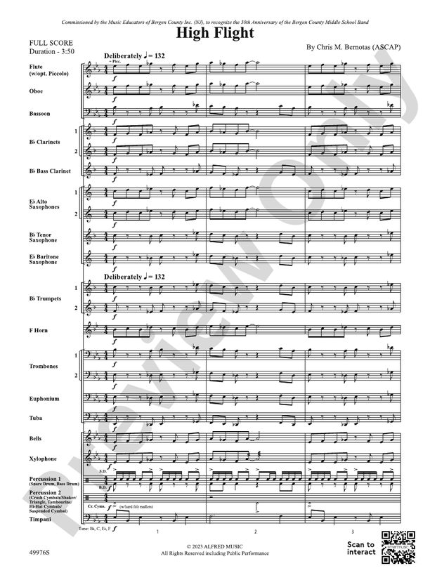 HIGH HOPES/PCB - Concert Band Conductor Score & Parts (Digital Download)
