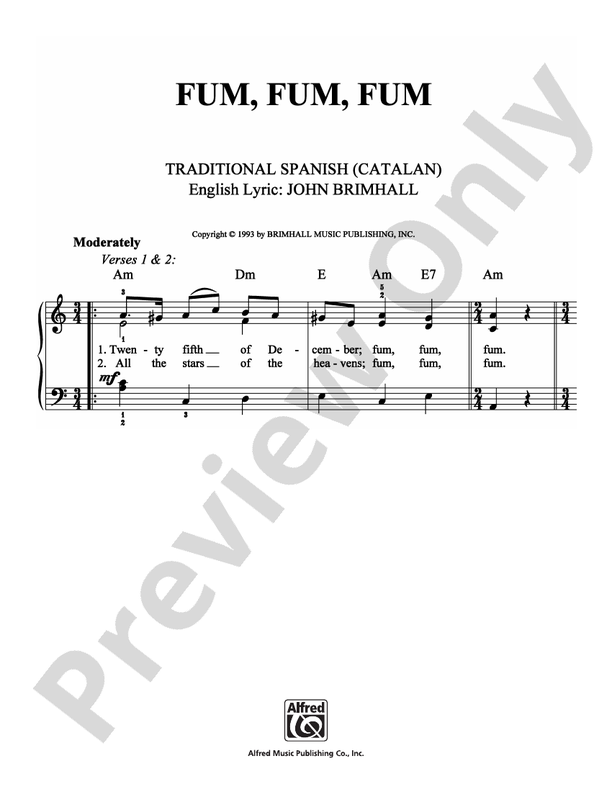 Fum, Fum, Fum - DSM-PS-0006699 - Easy Piano (Digital Download)