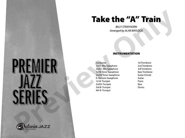 Take the "A" Train (Grade 4) - Jazz Ensemble Conductor Score & Parts (Digital Download)