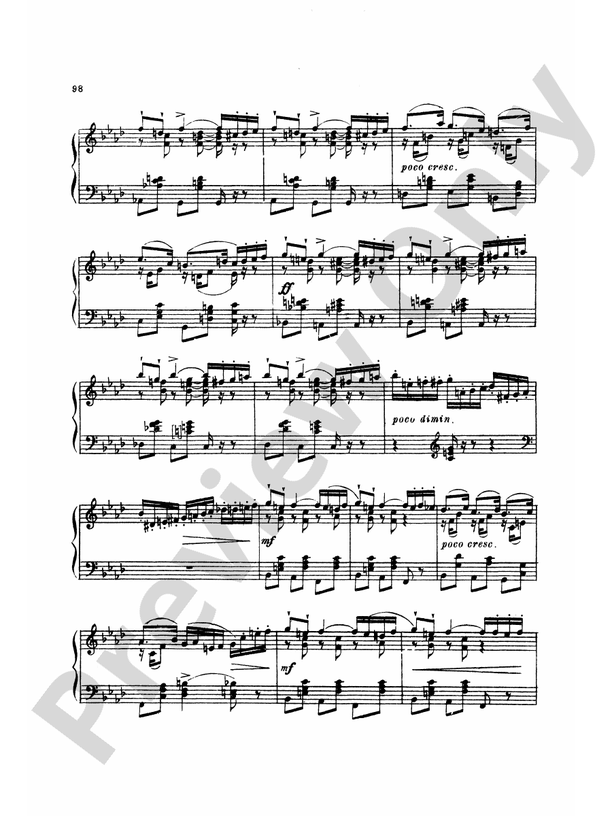 Tchaikovsky - Eighteen Piano Pieces, Op. 72; Aveu Passionne; Valse, Op. 40, No. 9, 1st Version - Piano Solo (Digital Download)