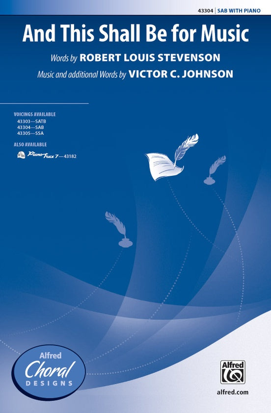 And This Shall Be for Music - SAB Choral Octavo (Digital Download)