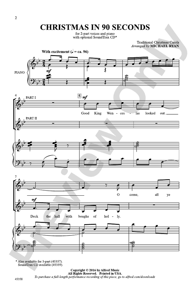 Christmas in 90 Seconds – 2-Part Choral Octavo (Digital Download)