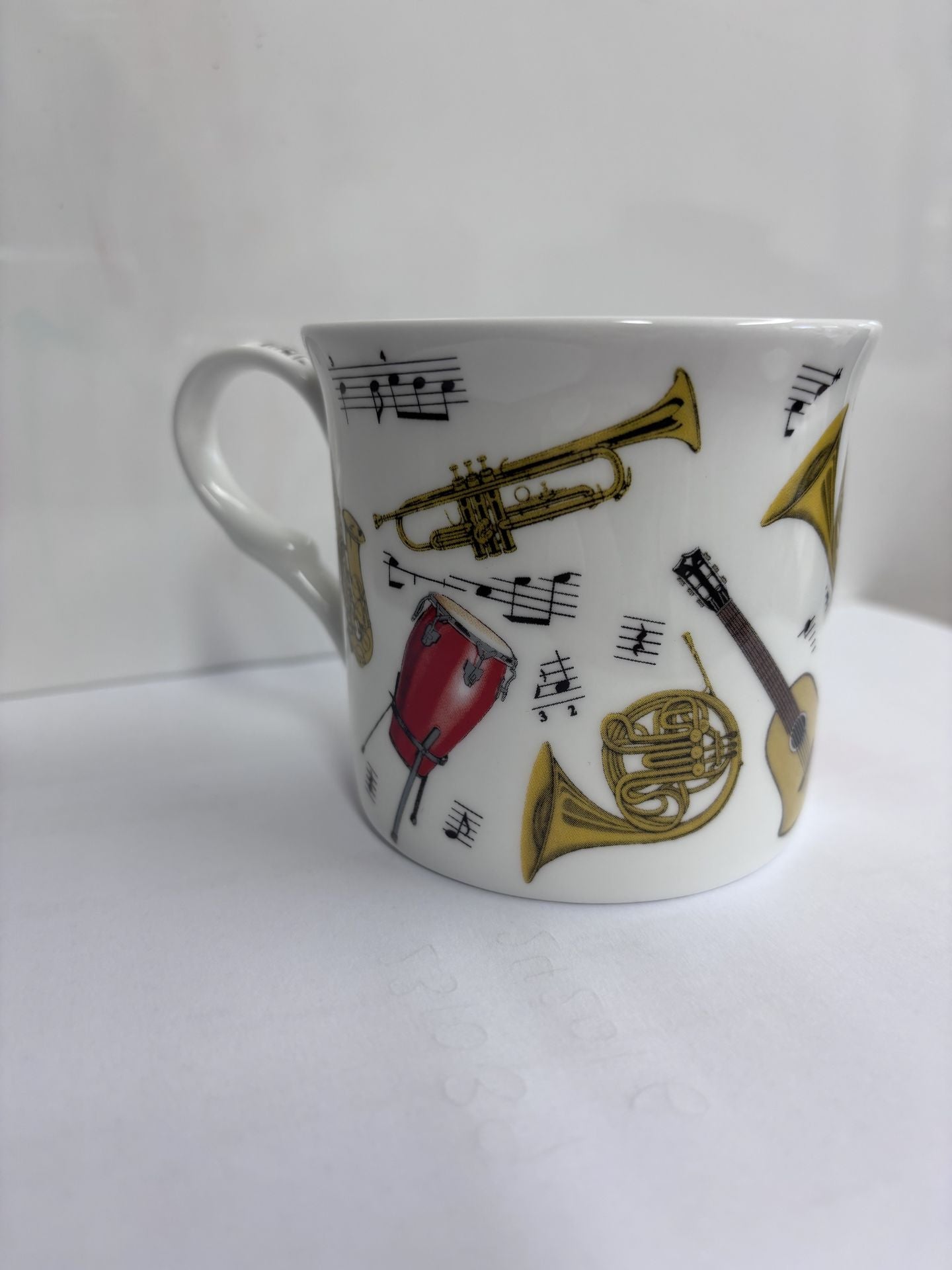 Mug White with Orchestral Instruments