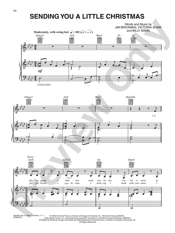 Sending You A Little Christmas 00-PSP-000305 - PVG - Jim Brickman (Digital Download)