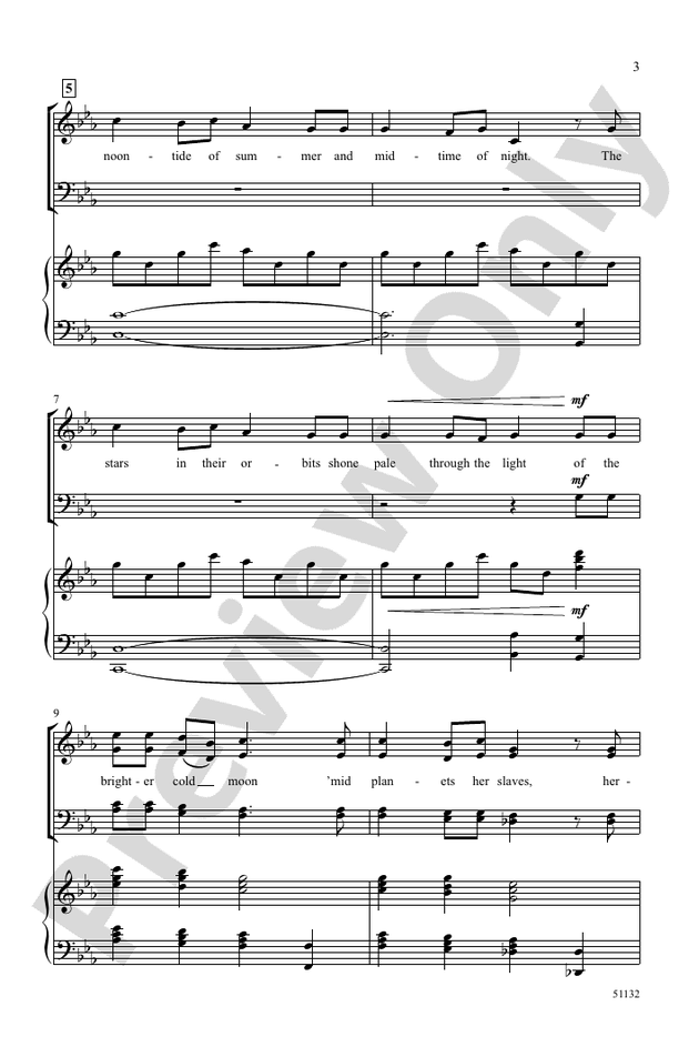 Evening Star - SATB Choral Octavo (Digital Download)
