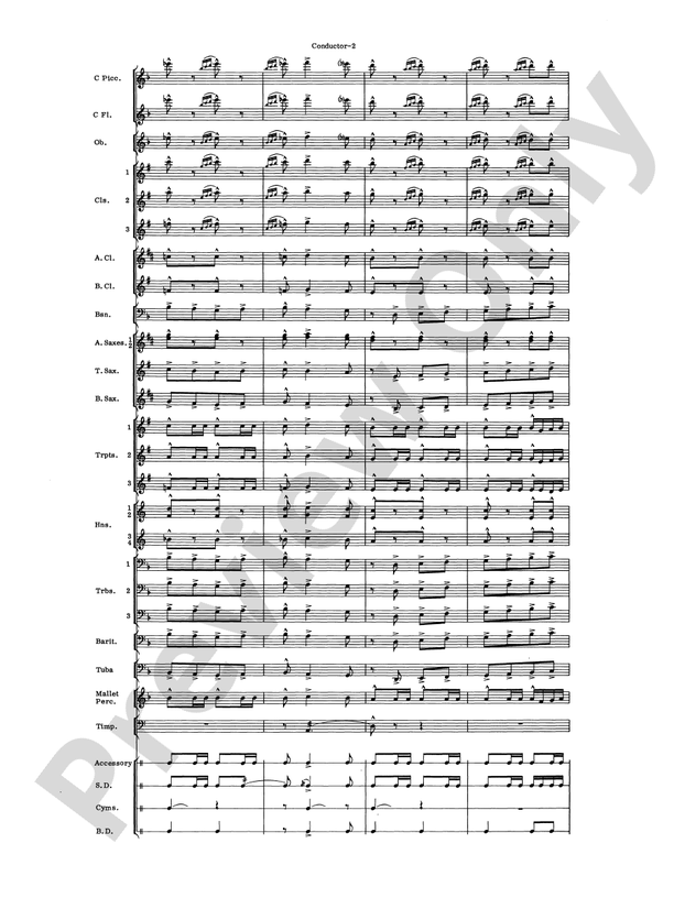 El Aguila de Oro - Concert Band Conductor Score & Parts (Digital Download)
