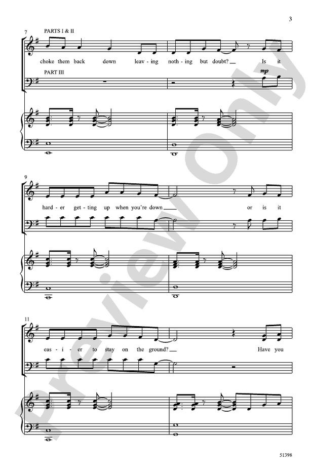 It's Alright - 3 Part Mixed Choral Octavo (Digital Download)