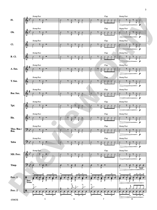 Fire's Edge - Concert Band Conductor Score & Parts (Digital Download)