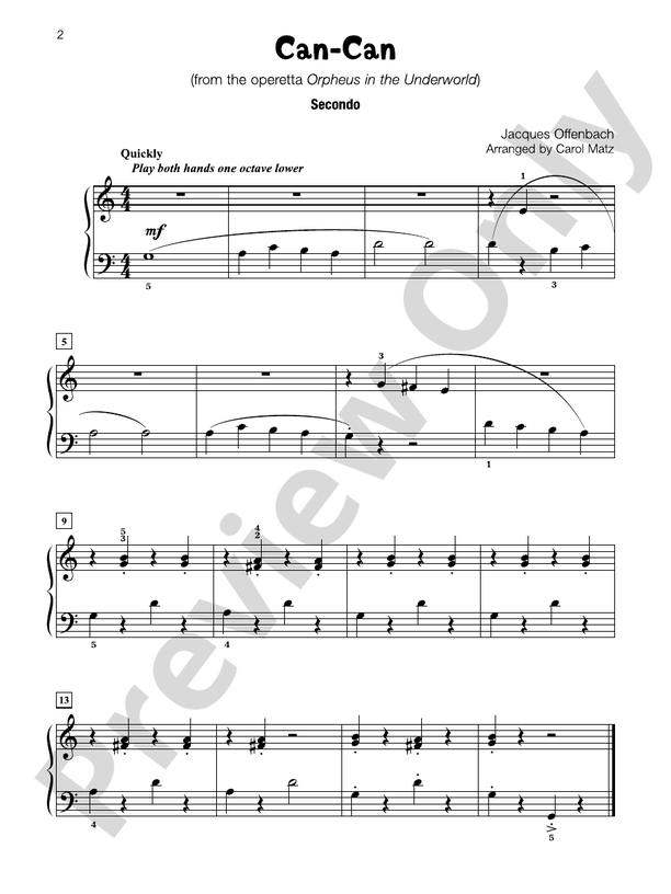 Famous & Fun Duets, Book 2: 6 Duets - 1 Piano, 4 Hands (Digital Download)