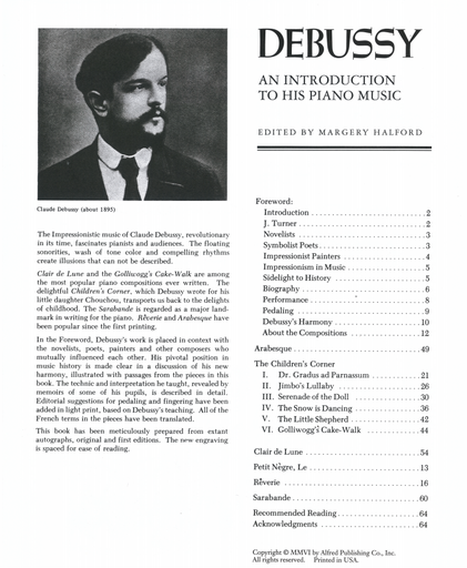 Debussy An Introduction to His Piano Music