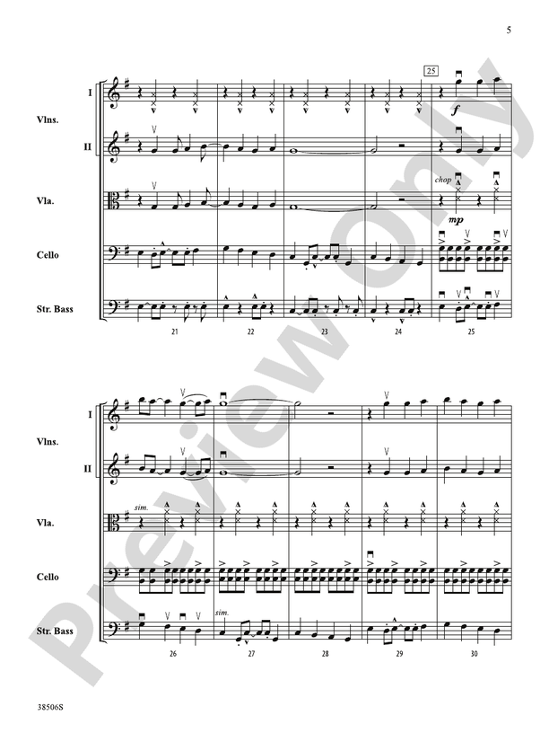 Today – String Orchestra Conductor Score & Parts (Digital Download)