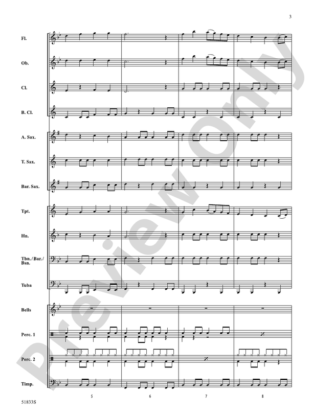 Snow Day! - Concert Band Conductor Score & Parts(Digital Download)