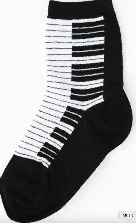 Childrens Socks Keyboard 4-7 Years