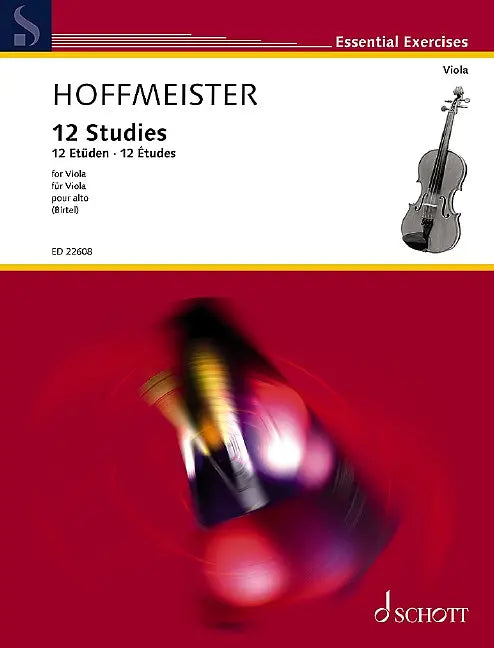 Hoffmeister - 12 Studies - Viola Solo Schott ED22608