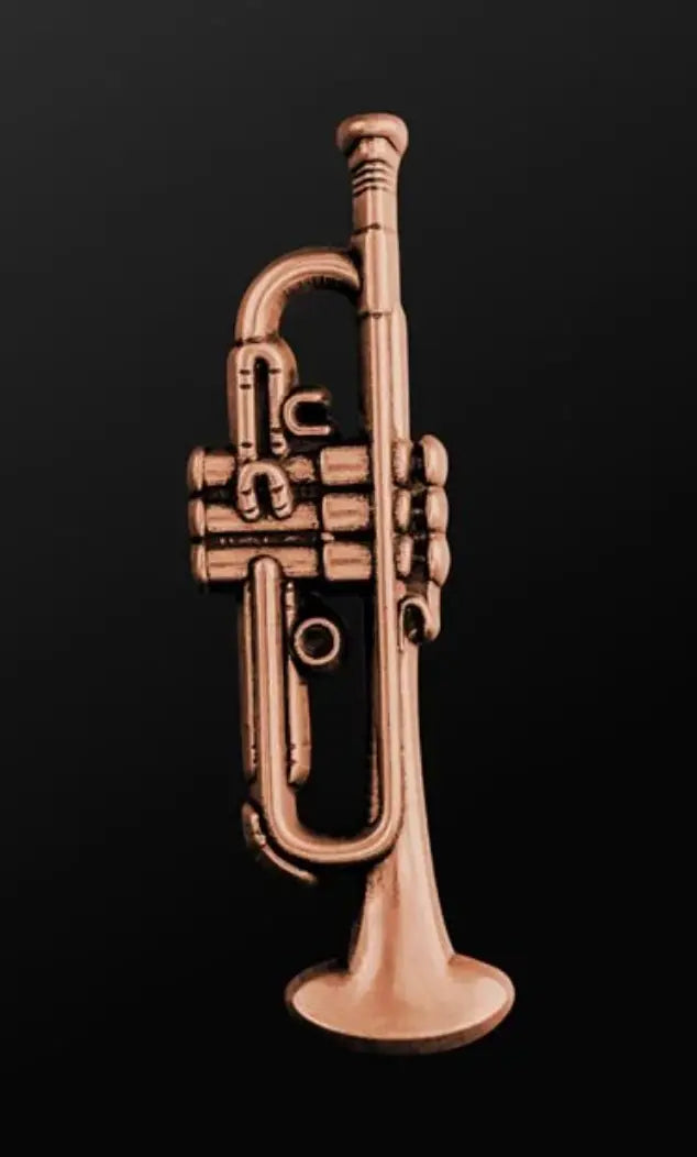Musician Designer Trumpet Pin Copper