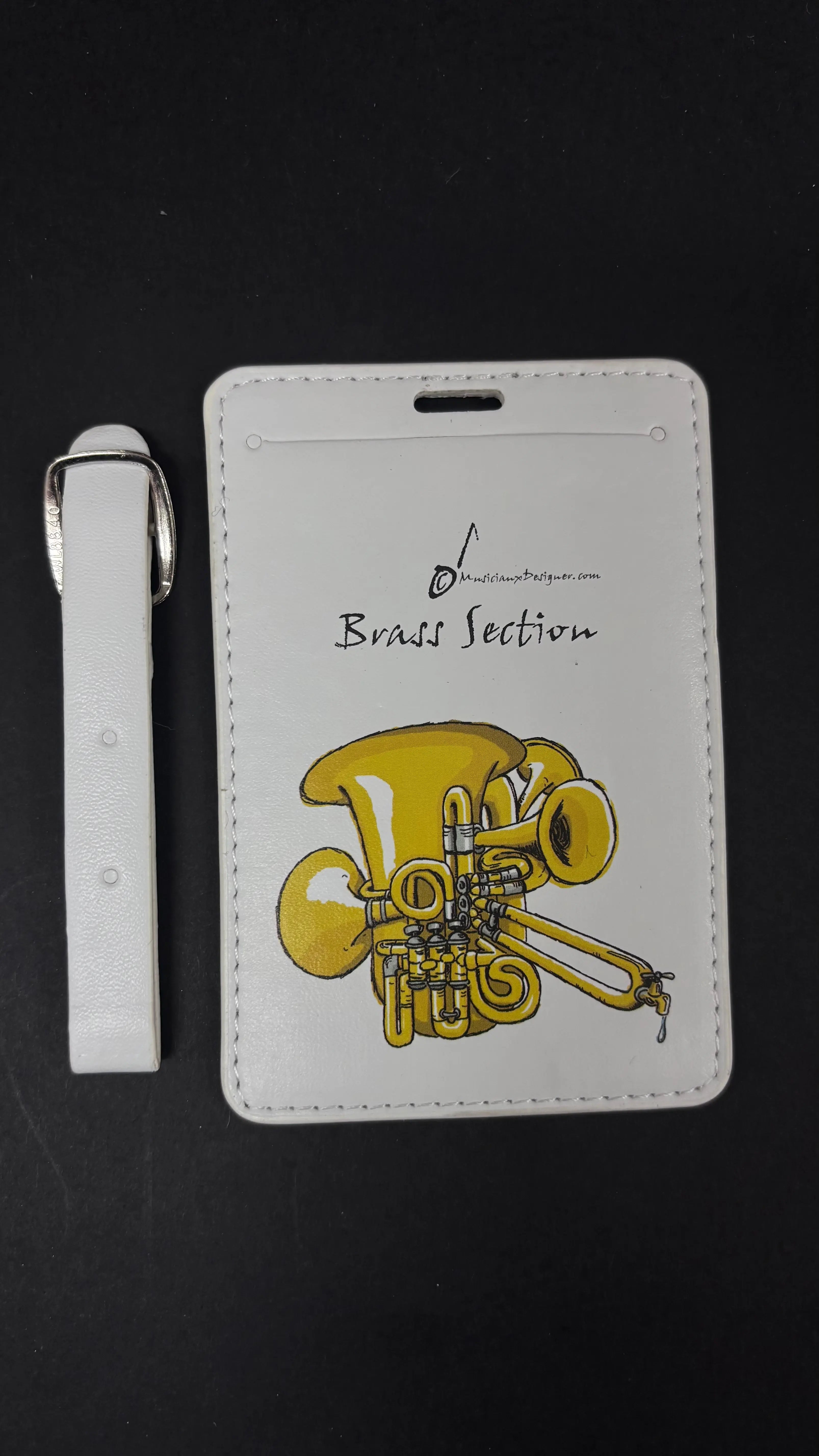 Musician Designer Brass Section Luggage Tag