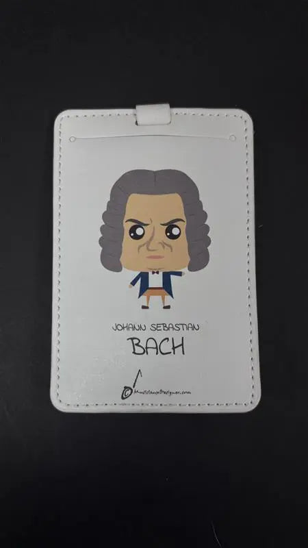 Musician Designer Johann Sebastian Bach Luggage Tag