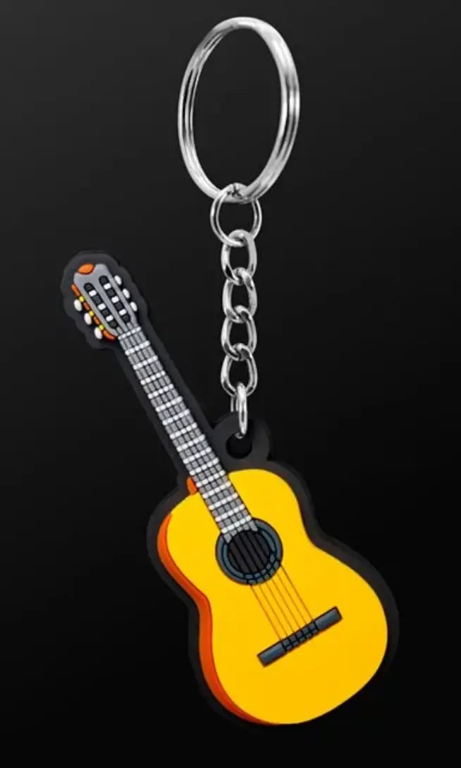 Musician Designer Classical Guitar Keyring