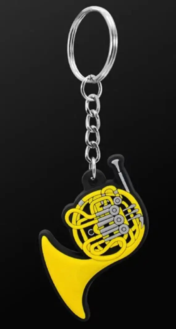 Musician Designer French Horn Keyring
