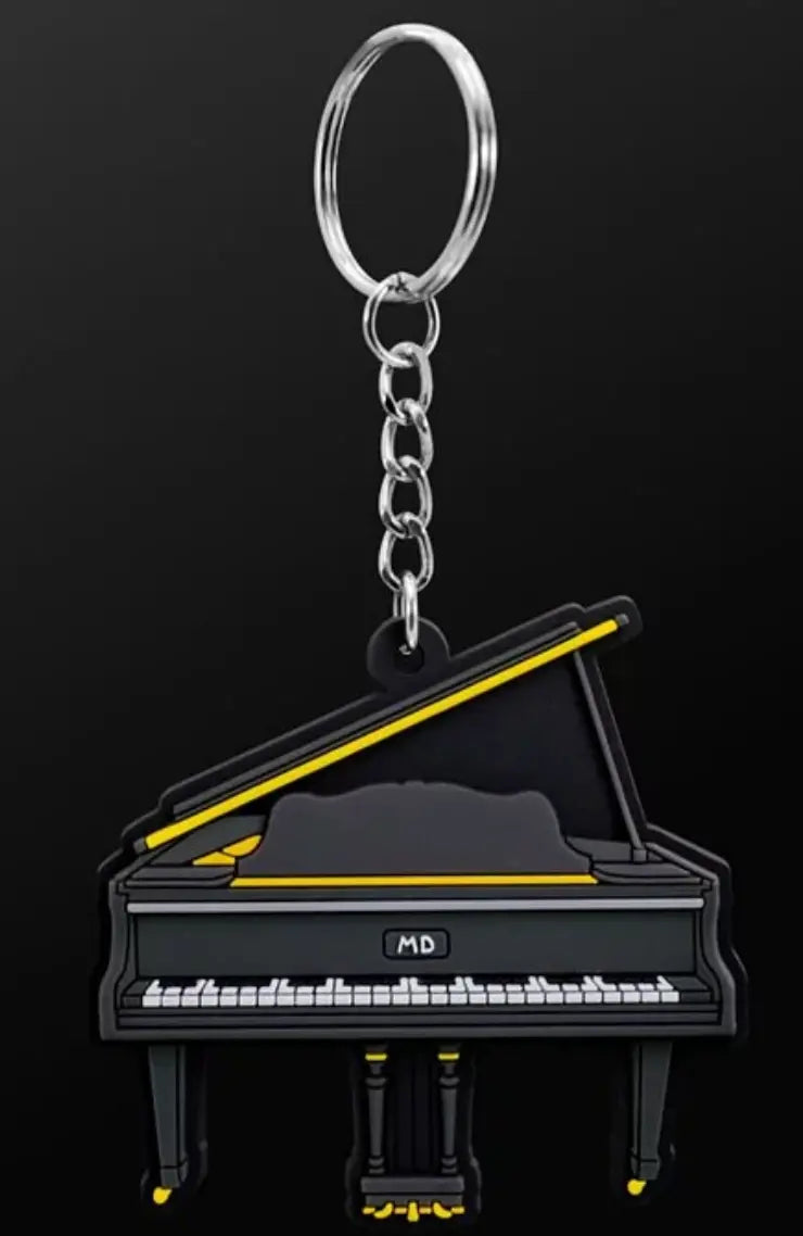 Musician Designer Grand Piano Black Keyring