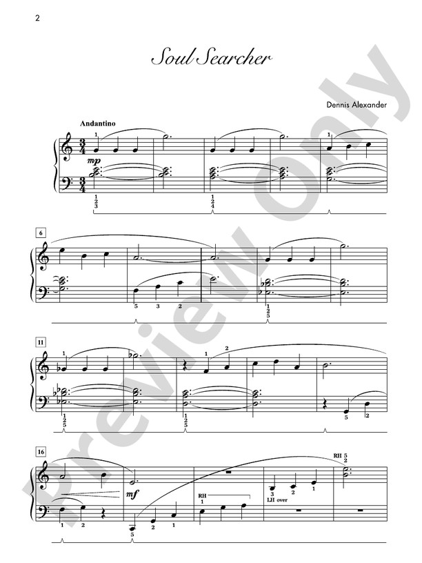 Soul Searcher  - Piano Solo (Digital Download)