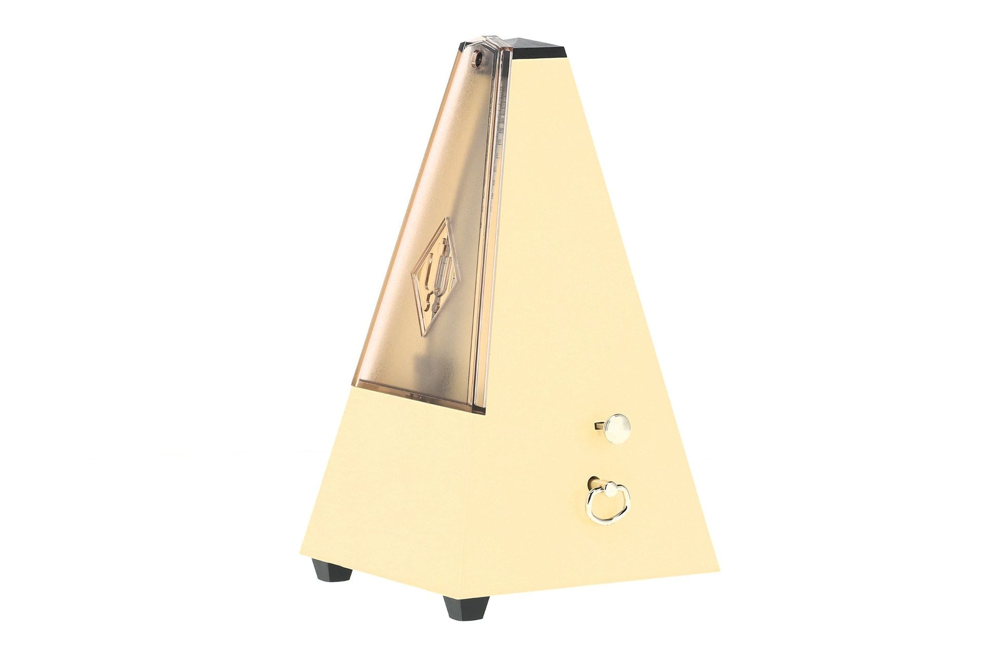 Wittner Pyramid Plastic Window Metronome with Bell Ivory