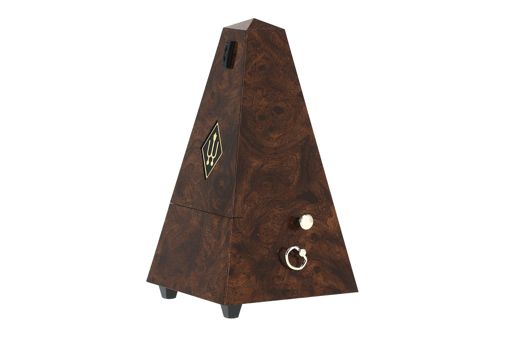 Wittner Pyramid Plastic Metronome with Bell Burr Walnut Effect