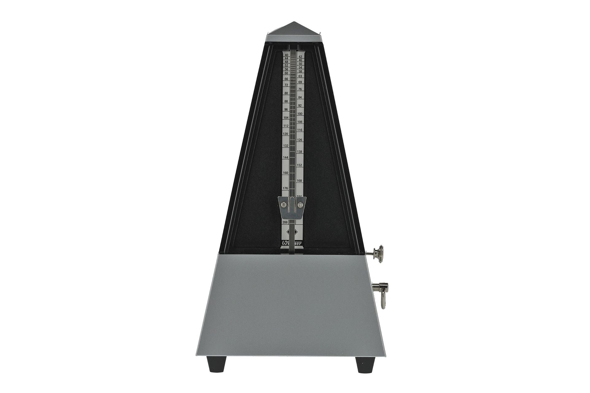 Wittner Pyramid Plastic Metronome with Bell Silver