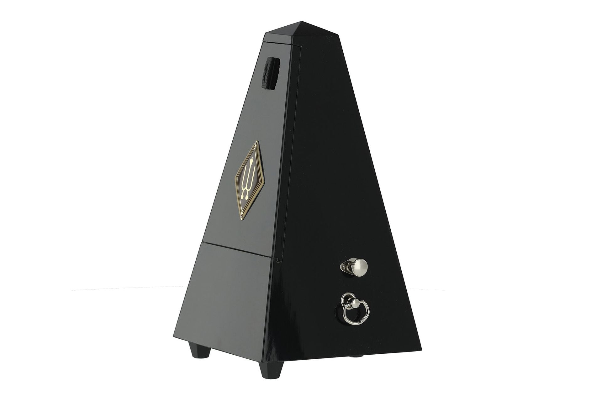 Wittner Pyramid Wood Metronome with Bell Black Gloss
