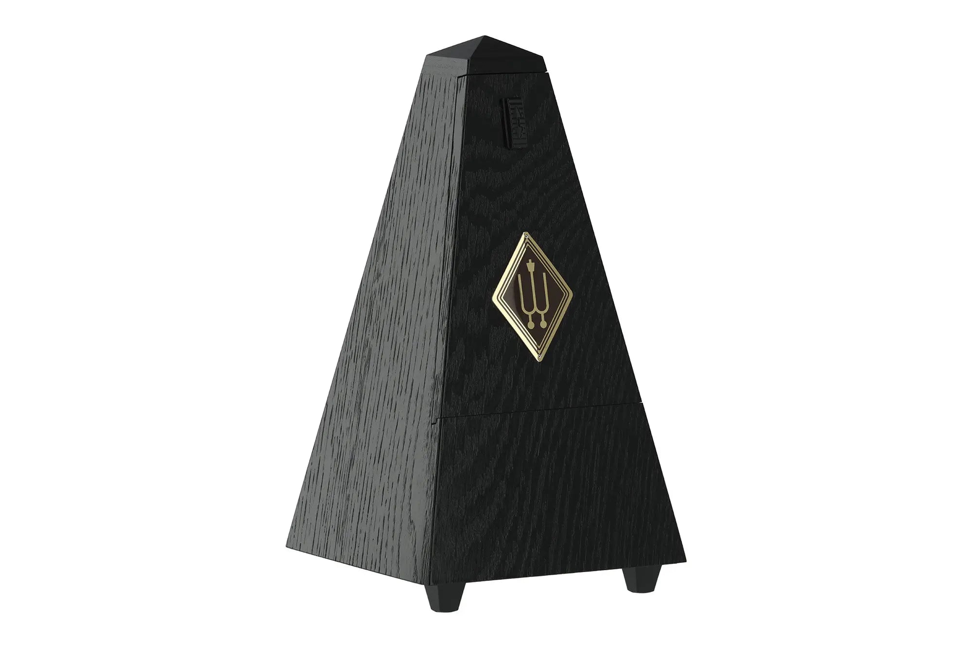 Wittner Pyramid Wood Metronome with Bell Oak Black Matte