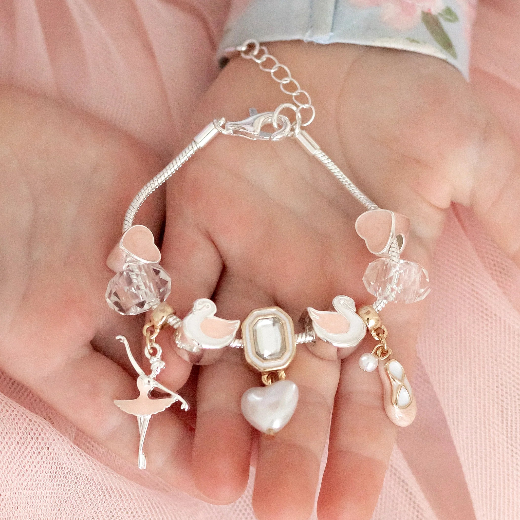 Ballet Swan Lake Charm Bracelet