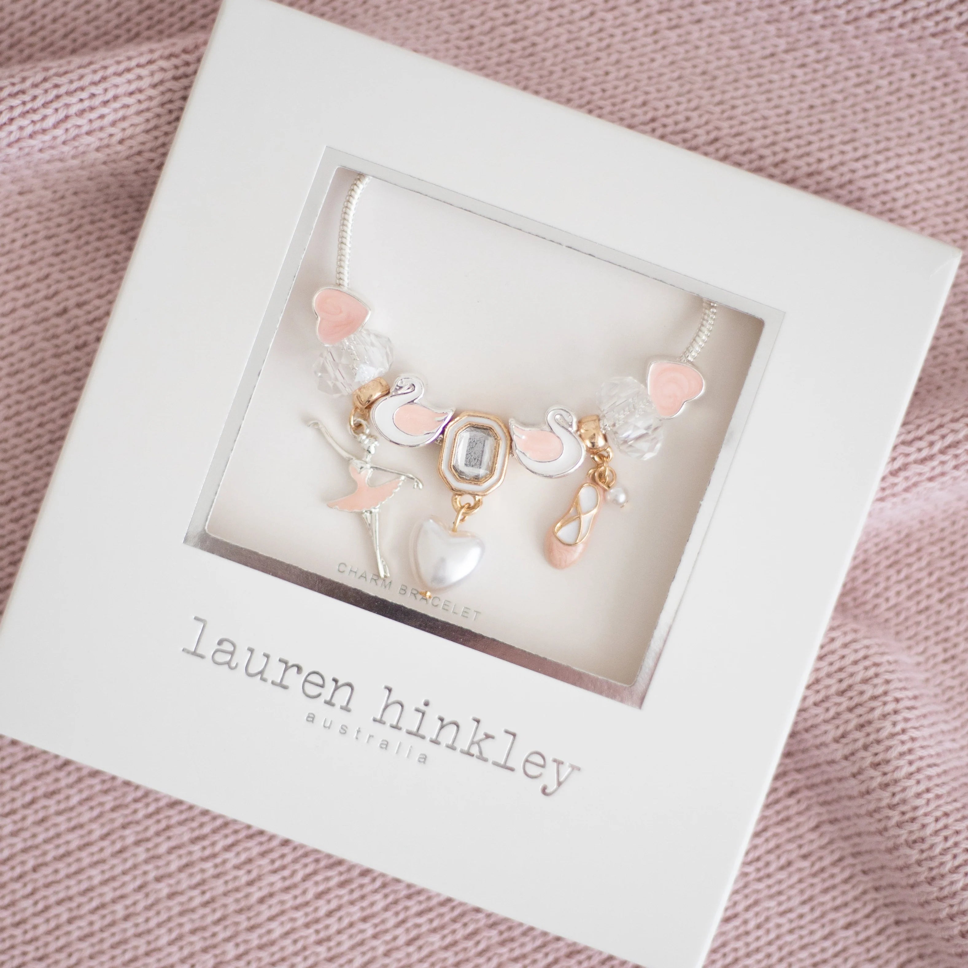Ballet Swan Lake Charm Bracelet