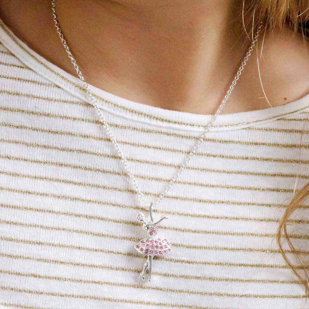 Ballet Pink Ballerina Necklace