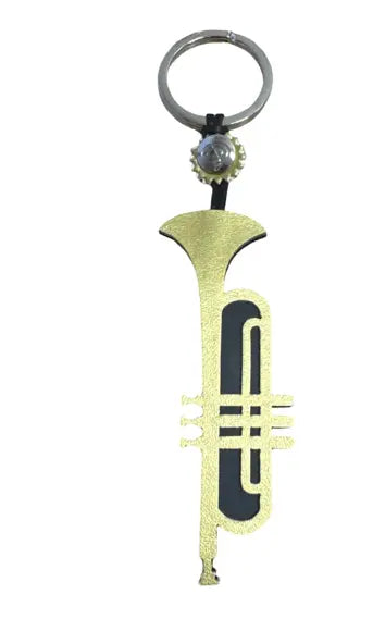 Trumpet Keyring Made from Vegan Apple Leather Vegan