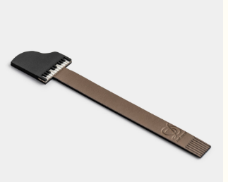 Grand Piano Bookmark Made from Vegan Apple Leather Vegan