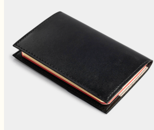 Grand Piano Passport or Notebook Holder Made from Vegan Apple Leather Vegan