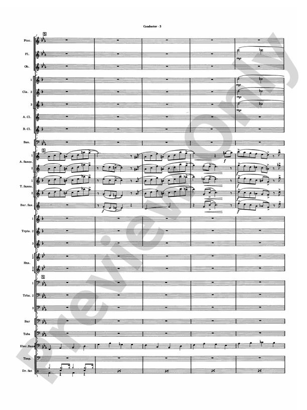 Five to Go - Concert Band Conductor Score & Parts (Digital Download)
