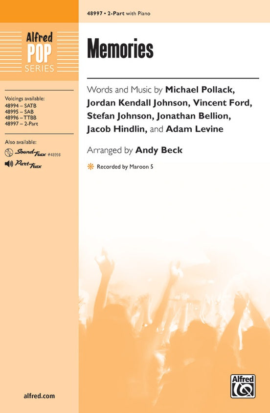 Memories - 2-Part Choral Octavo (Digital Download)