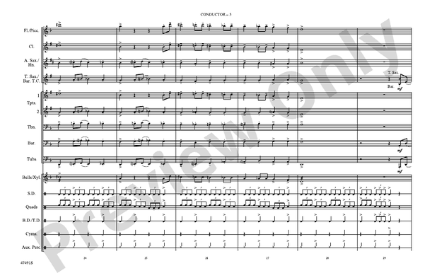 Get Smart Theme – Marching Band Conductor Score & Parts (Digital Download)