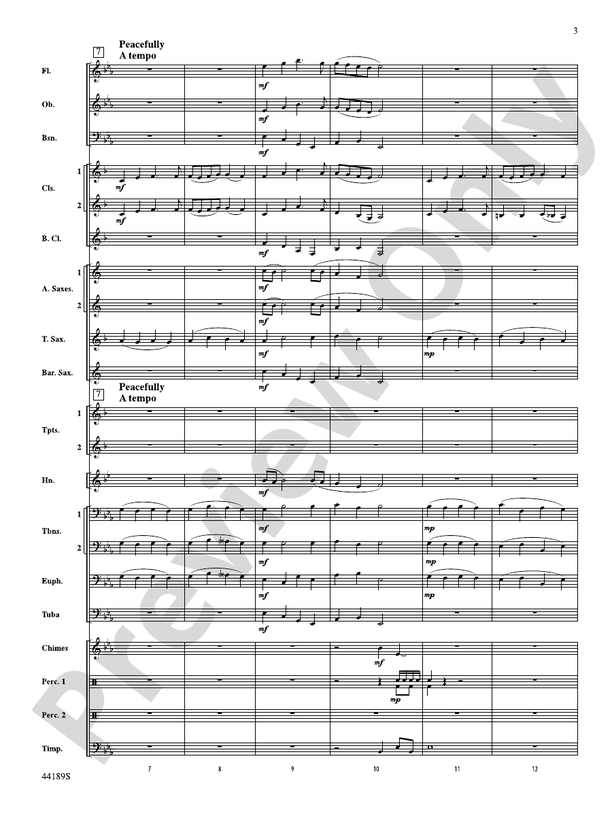 Once in Royal David's City - Concert Band Conductor Score & Parts (Digital Download)