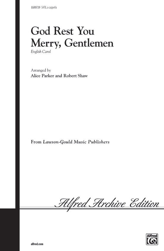 God Rest You Merry, Gentlemen - Arr. Shaw/Parker – SATB Choral Octavo (Digital Download)